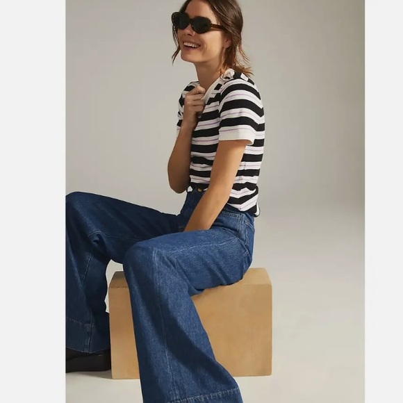 Anthropologie Maeve striped ringer t-shirt - Picture 4 of 10